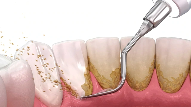 Ultrasonic Teeth Cleaning and Calculus Scaling from Teeth and Gumline